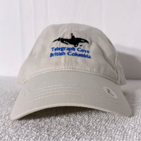 5/$25 Telegraph Cove British Columbia Beige Embroidered Adjustable Fit Ball Cap - Picture 2 of 12